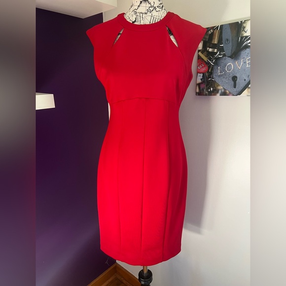London Times Bright Red Dress - Picture 1 of 9
